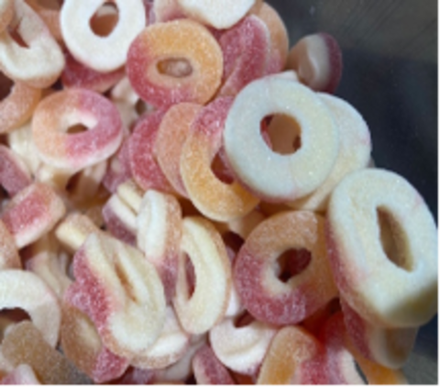 BEBETO PEACH RINGS (кольца со вкусом персика)