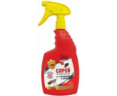 Бдительный СТРАЖ спрей универсальный с ароматом лимона от КЛОПОВ и ТАРАКАНОВ, а также от муравьев, блох, комаров, моли, кожееда 750 мл