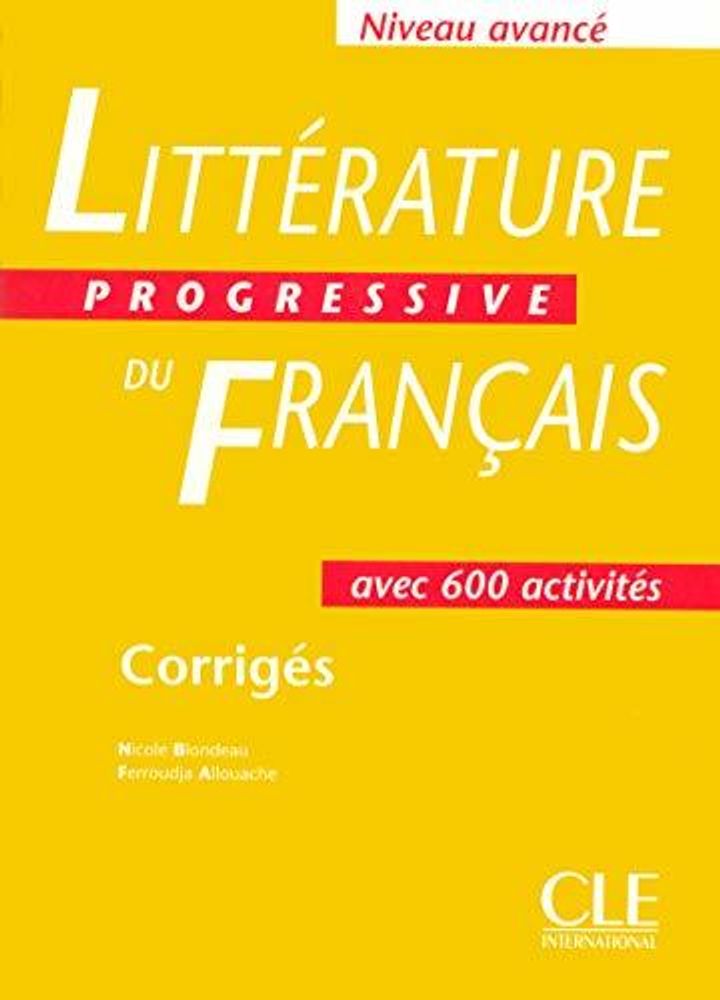 LITTERATURE PROG DU FRANC.avance corrig