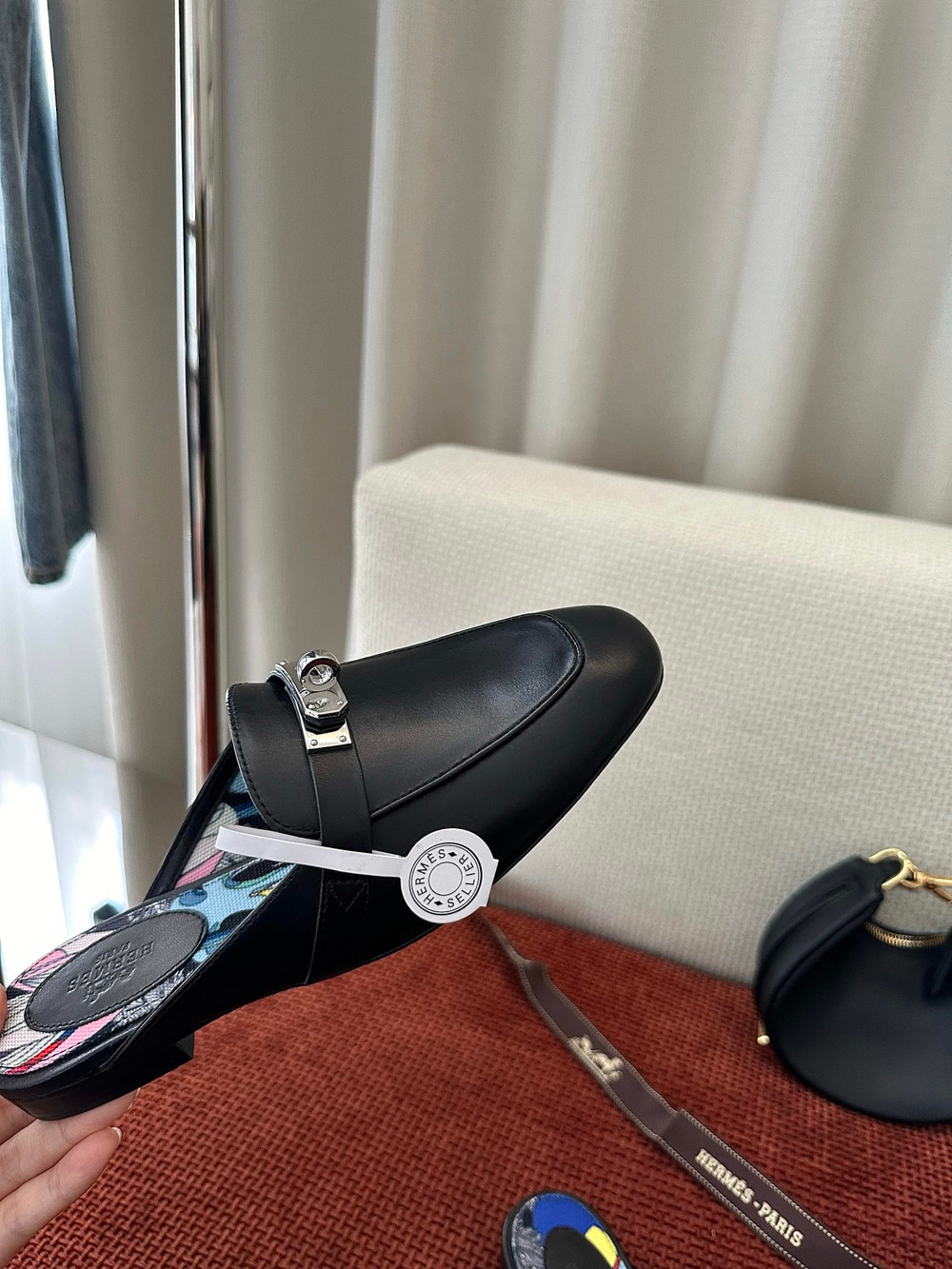 Сабо из натуральной кожи