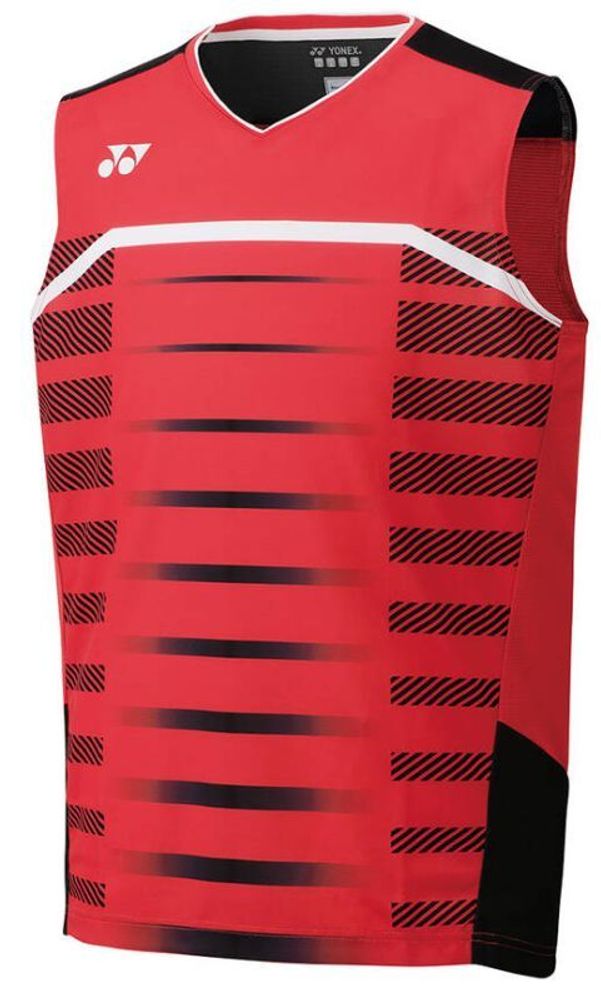 Мужская теннисная футболка Yonex Men&#39;s Sleeveless Top - ruby red