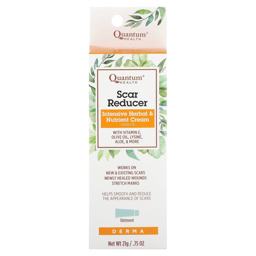 Quantum Health, Scar Reducer, Интенсивный травяной и питательный крем, 21 г (0,75 унции)