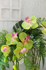 Настенная композиция в кашпо "Цветы" 67*57*23 см