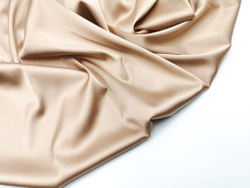 Атлас-стрейч, эластичный, бельевой, кофе с молоком