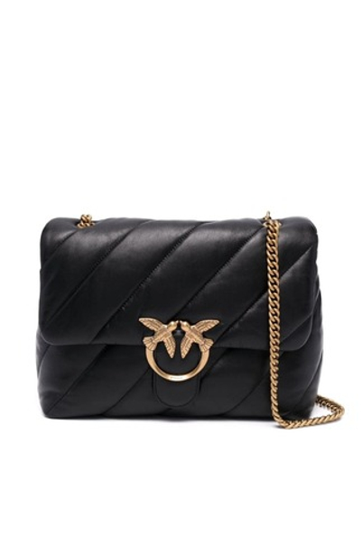 BIG LOVE BAG PUFF MAXI QUILT – black gold