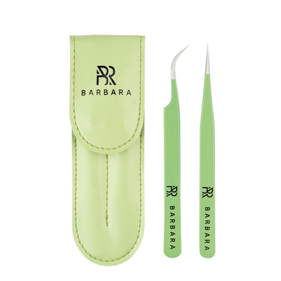 НАБОР ПИНЦЕТОВ BARBARA (СВЕТЛО-ЗЕЛЕНЫЙ)