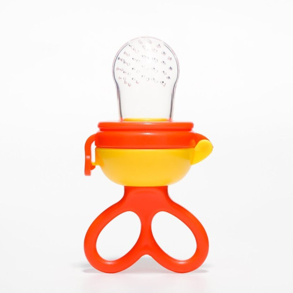 2589852 Изделие для прикорма с силиконовой сеточкой, вращающийся поршень, цвет оранжевый