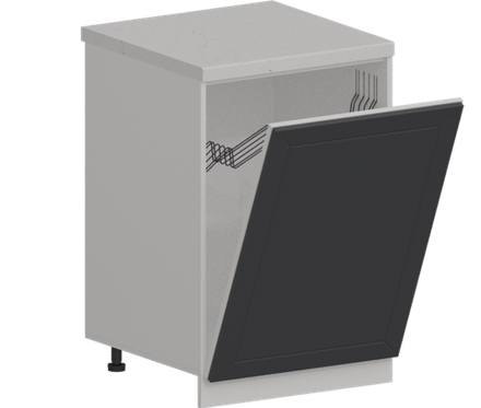 Кухня Модуль ШНВ 600 Белый / Графит