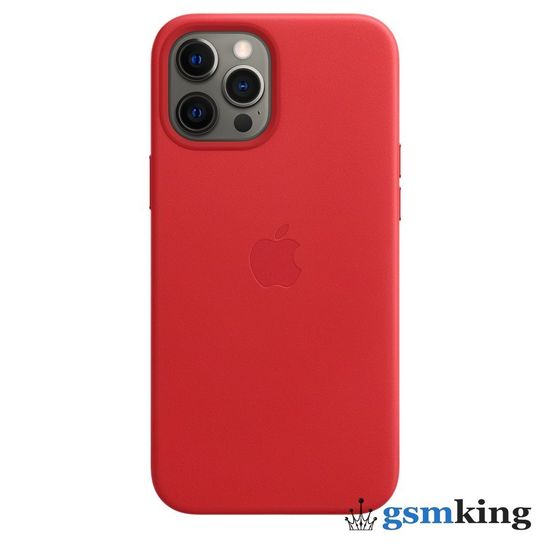 Leather Case with MagSafe iPhone 12 Pro Max Product Red (Красный)