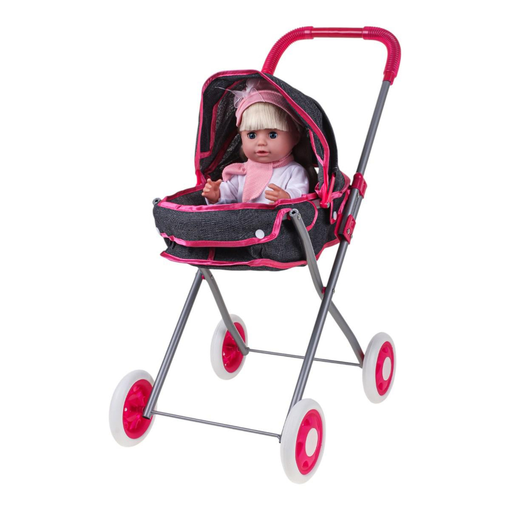 Коляска для куклы лежачая, пакет Y918D-8