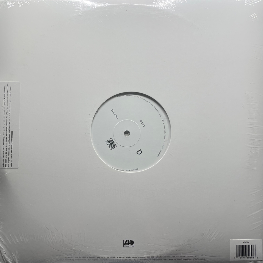 Charli XCX ‎– Brat And It's The Same But There's Three More Songs So It's Not 2LP (Европа 2024г.) White