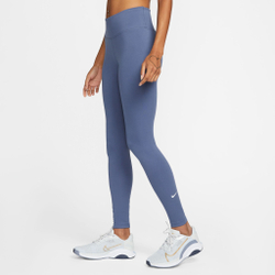 Женские теннисные брюки Nike Dri-Fit One MR Tight Women - Blue