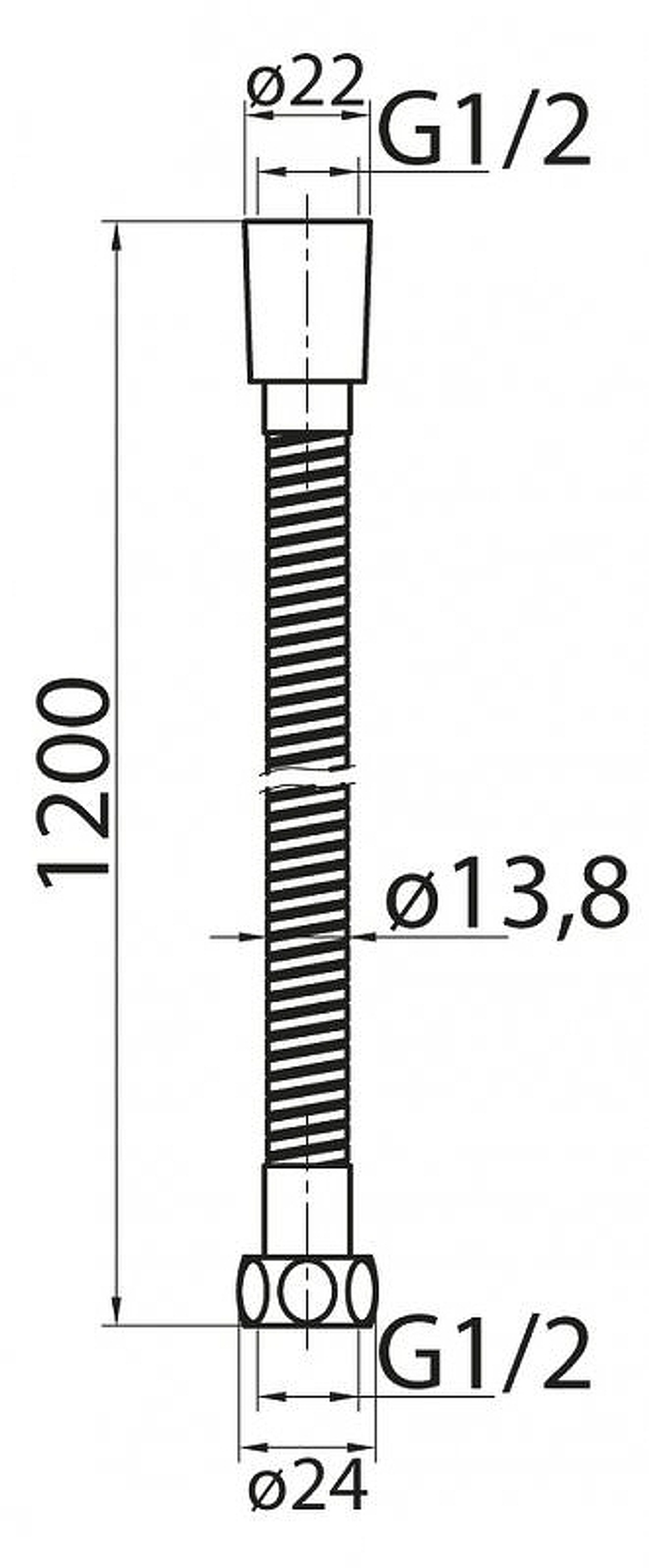 Душевой шланг Cezares CZR-C-FMDC2-120-02 Бронза