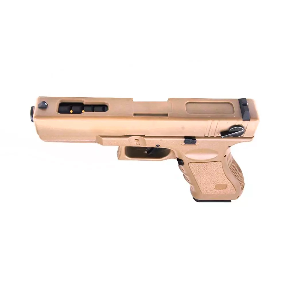 Страйкбольный пистолет Cyma Glock 18C AEP, Tan