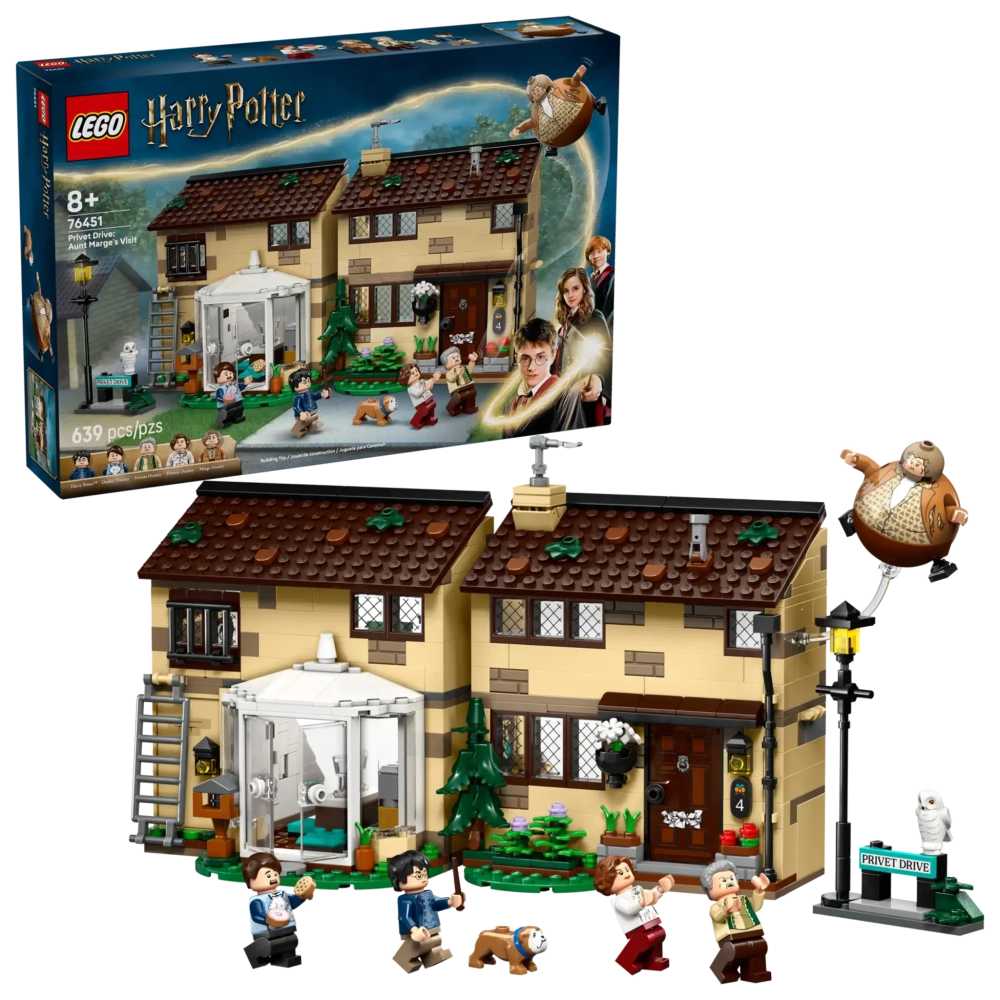 Конструктор LEGO Harry Potter 76451 Тиссовая улица: визит тети Мардж
