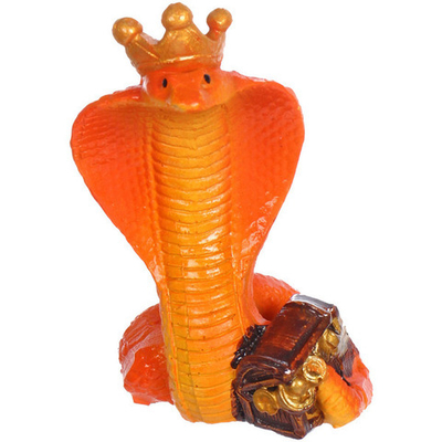 Фигурка новогодняя «Змейка в короне» 4*4*8 см, микс