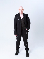 Пиджак "Бессмертный" с пайетками. Черный