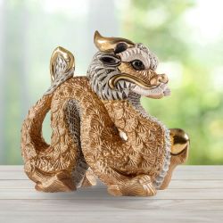 De Rosa Rinconada Статуэтка коллекционная Китайский Дракон золотой