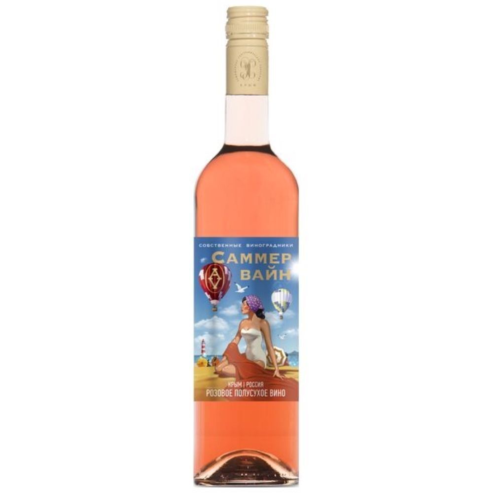 Летнее Вино п/сух роз 0,75 13,5% Инвест Плюс Россия