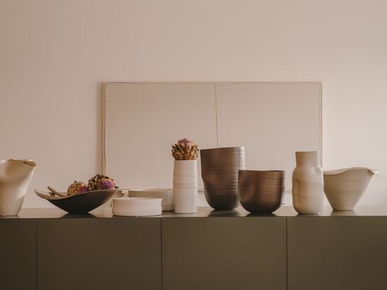 Macae Маленький белый керамический поднос Ø 24 см