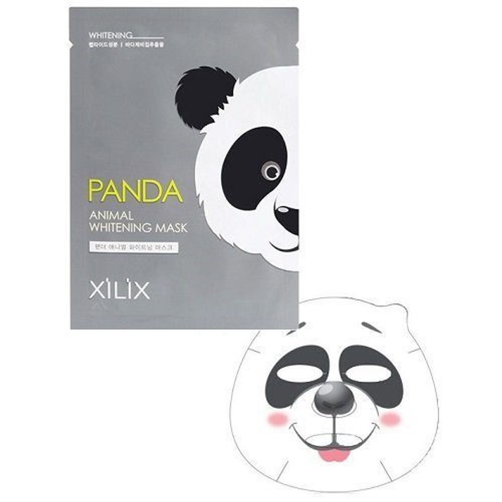 Маска коллагеновая выравнивающая тон кожи DERMAL Xilix Panda Animal Wrinkle Mask