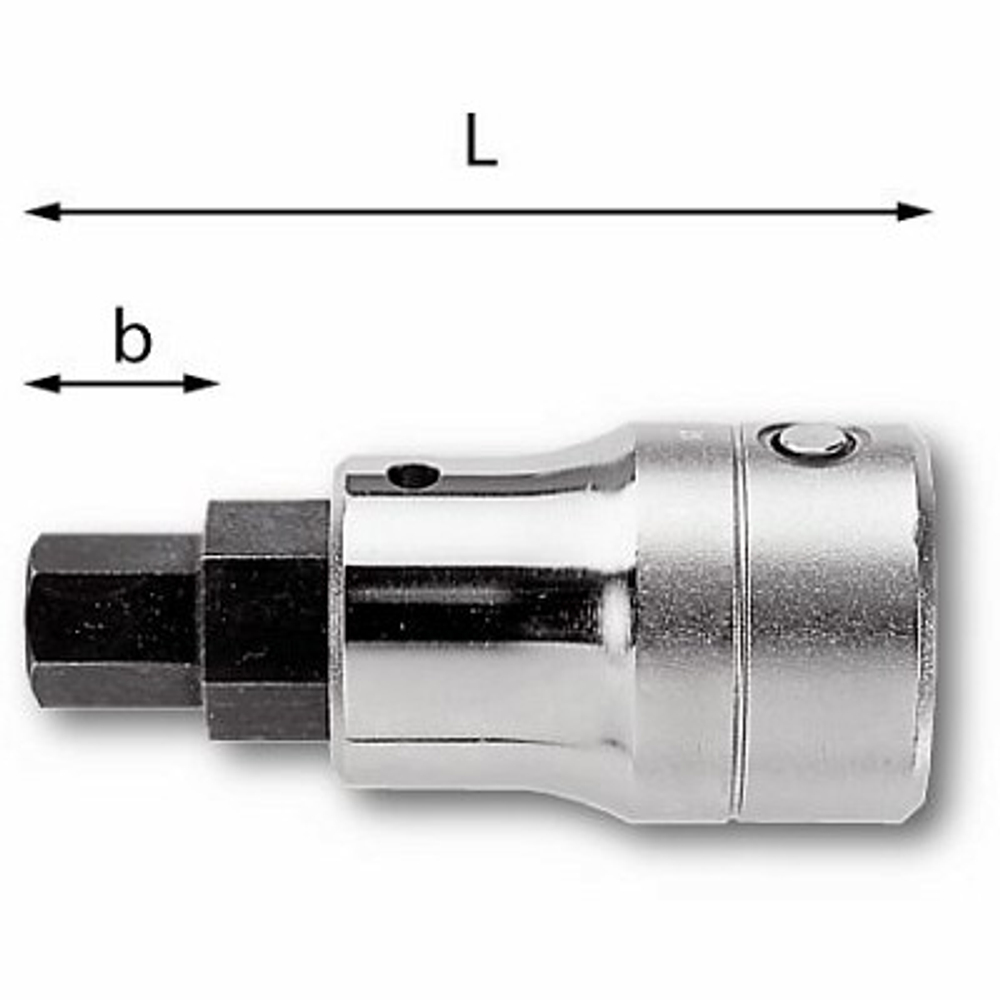 234 3/4 N Головка для винтов с внутренним шестигранником 17 мм, 3/4", USAG (Италия)