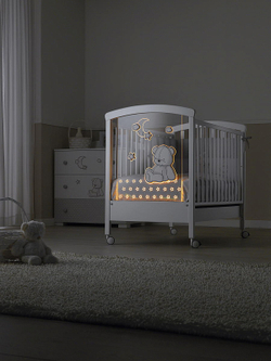 Комплект в кроватку Erbesi Stella 3 предмета белый/серый