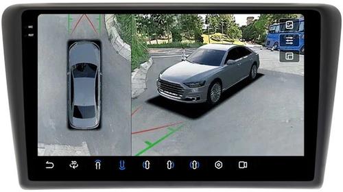 Магнитола для Skoda Rapid 1 2012-2020 (рамка тип 1) - FarCar BX9-360-9580F1 монитор 9.5" 2K QLED на Android 13, Быстрая, CarPlay, 4G SIM-слот, 4 камеры в комплекте