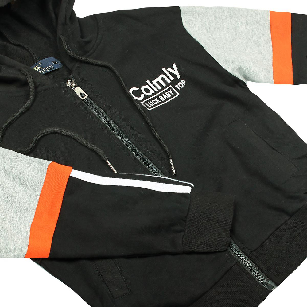 Спортивный костюм для девочек А.4437-B39, черный, р. 122-128см 9730346