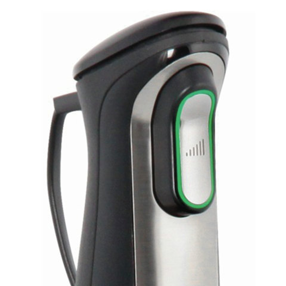 Блендер погружной BRAUN MQ700 SOUP, 750 Вт, 10 скоростей, стакан, сталь, черный