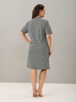 Туника Т-012/клеточкасиний-зеленая