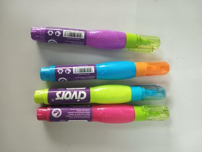 Корректирующий карандаш "Bright" 8мл, металл.наконечник, 4 цвета микс