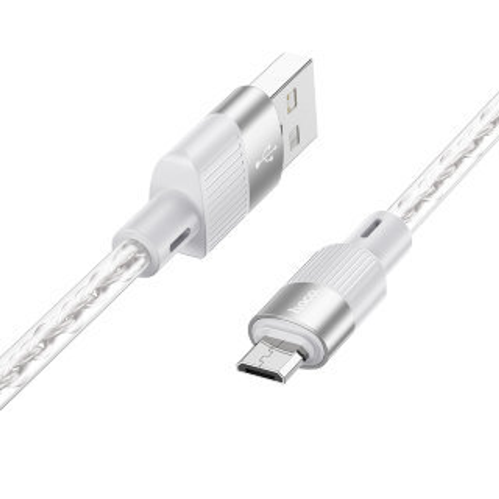 X99 Crystal junction silicone charging data cable iP