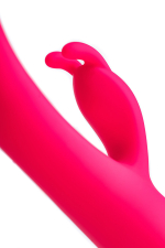 Ярко-розовый вибратор с клиторальной стимуляцией 23,5см ToyFa eroTEQ Rablock 593003