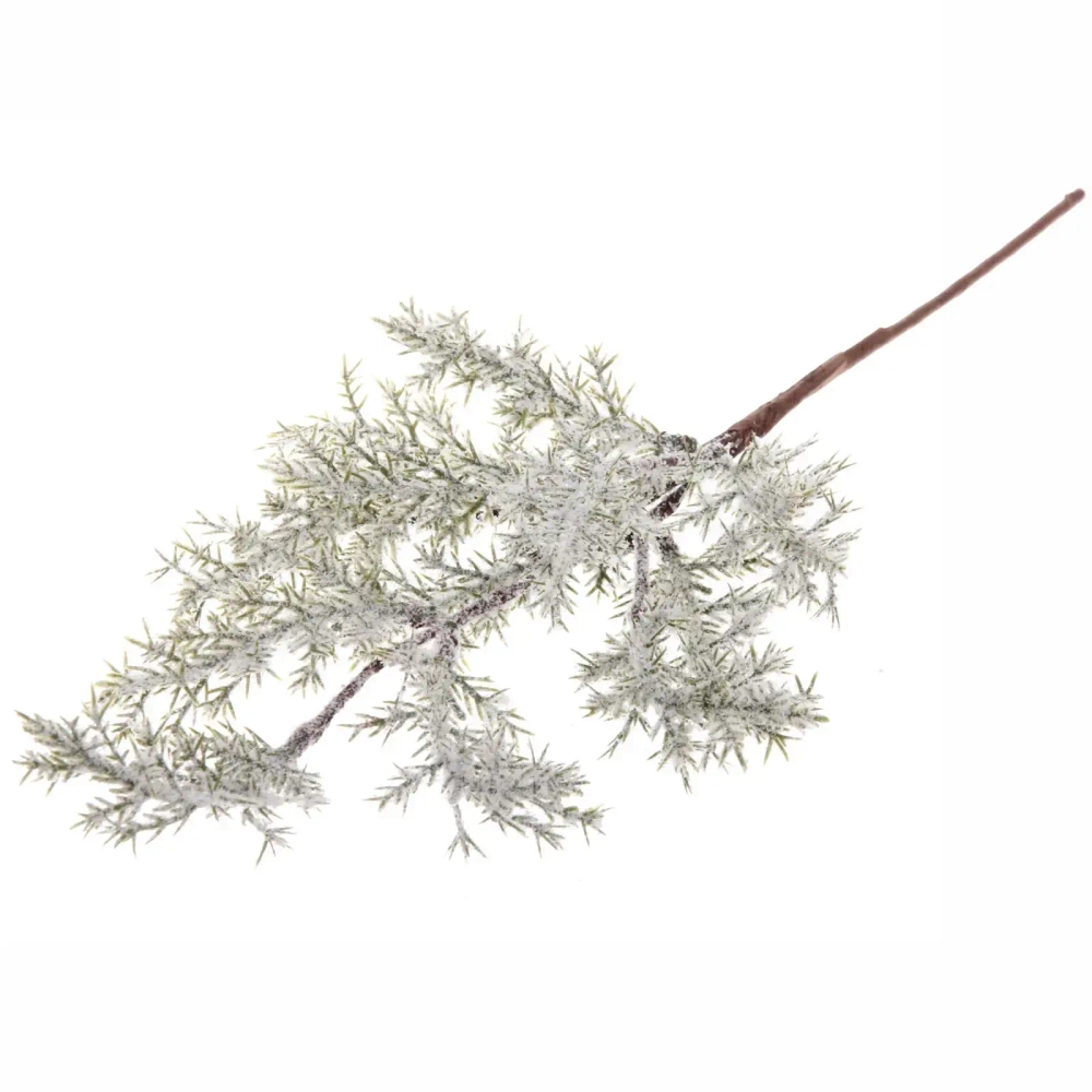 Ветка хвойная «Снежная хвоя» 48 см