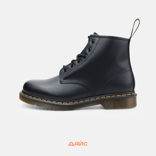 Ботинки Dr. Martens 101 Yellow Stitch Smooth артикул:26230001 - купить в магазине Дайс