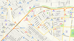 План - схема города Шымкент на стену 2026 год 150 см х 220 см