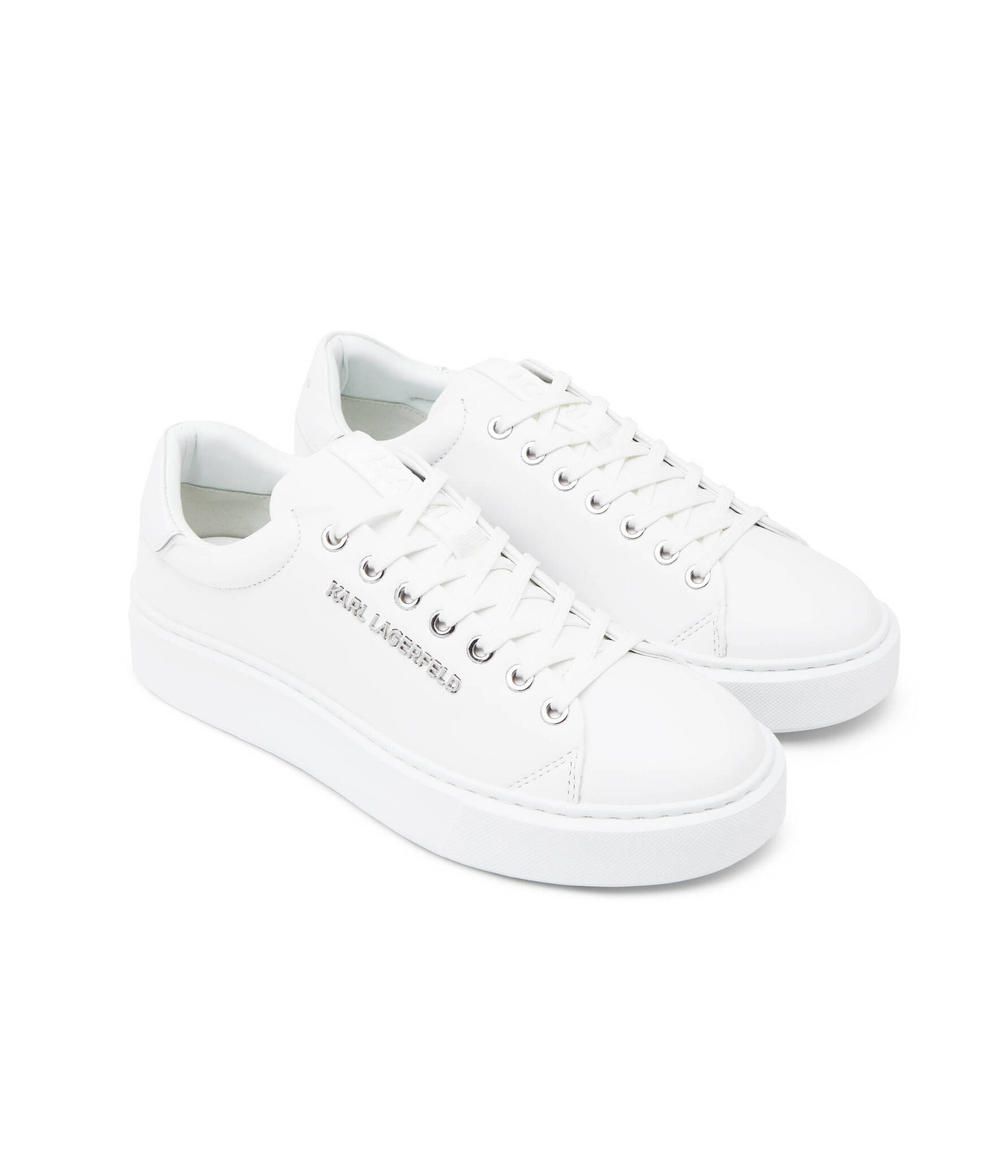 Кожаные кроссовки maxi kup Karl Lagerfeld - белый(KL52219)