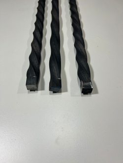 Кованый элемент торсион 1000мм витой квадрат полнотелый 20х20мм