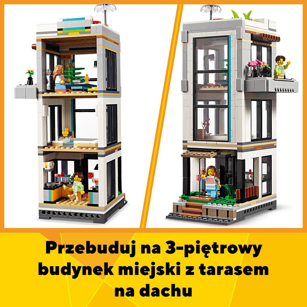 Конструктор LEGO Creator 1853 31153 Современный дом 3-в-1 — фото 14