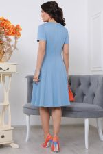 Голубое трикотажное платье DStrend (Акция)