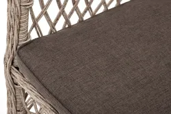 "Эспрессо-80 L" обеденная группа плетеная, цвет бежевый