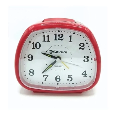 Будильник кварц SA-8530R дискрет.ход подсвет