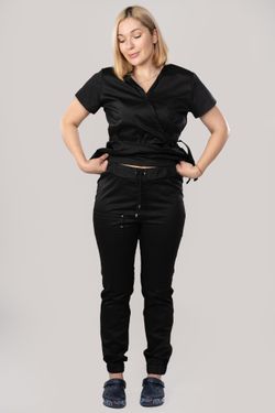 Костюм медицинский женский 386 ЧЕРНЫЙ