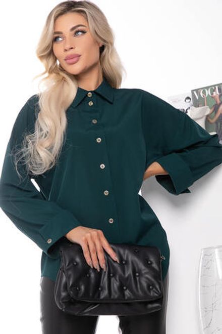 Рубашка "Каталина" (изумруд) Б7706 LT Collection