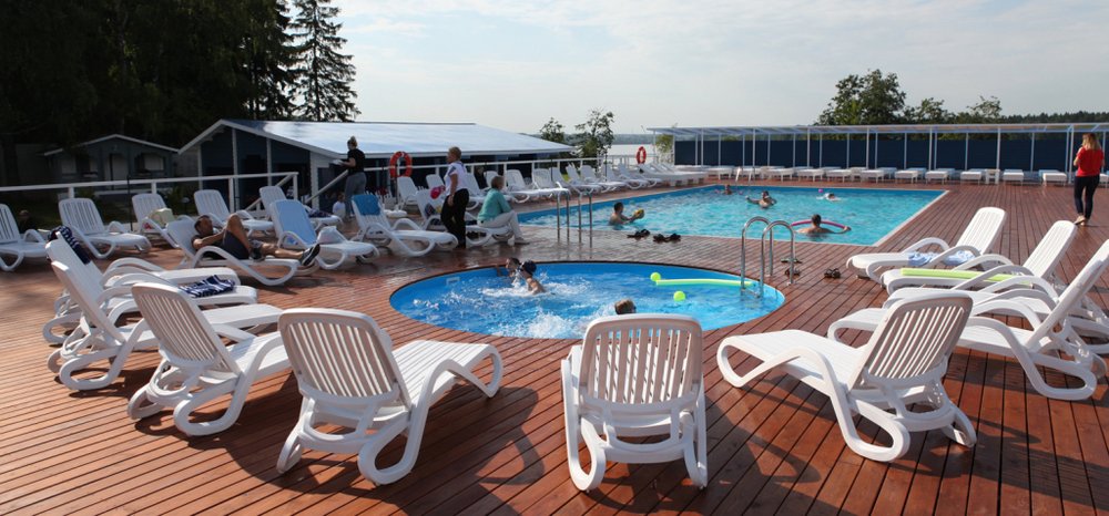 Шезлонг-лежак пластиковый Nardi Eden, белый