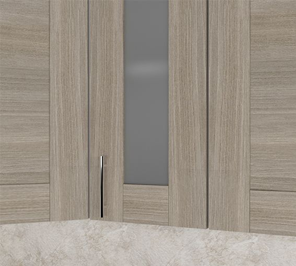 Кухонный гарнитур Антика лайт 1200 мм (Белый глянец/Дуб браун, Аламбра темная)