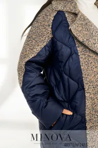 Куртка 2413-синий-персик Minova