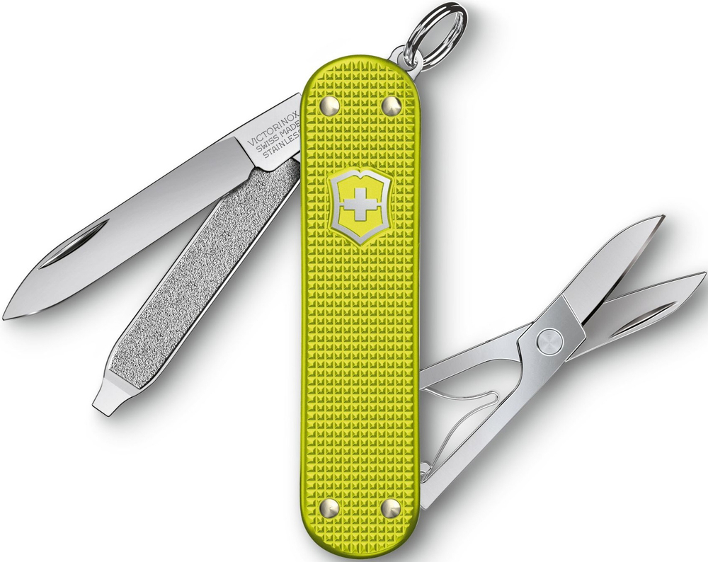 Нож перочинный Victorinox Classic SD Alox, 58 мм, 5 функций, желтый, подарочная коробка