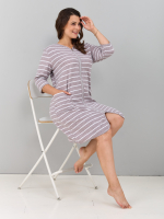 Халат Хм-562/бежевый-полоса